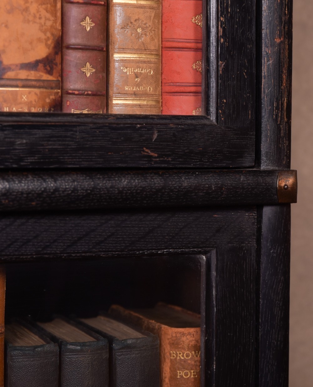 5 Section Globe Wernicke Oak Barrister Bookcase  View IX