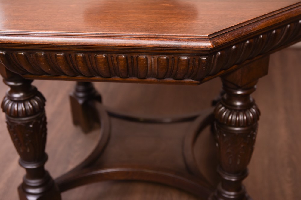 Fabulous Carved oak Centre table  View III