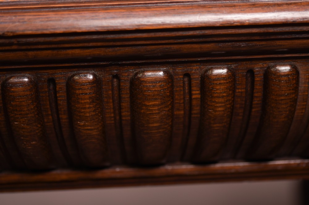 Fabulous Carved oak Centre table  View XI