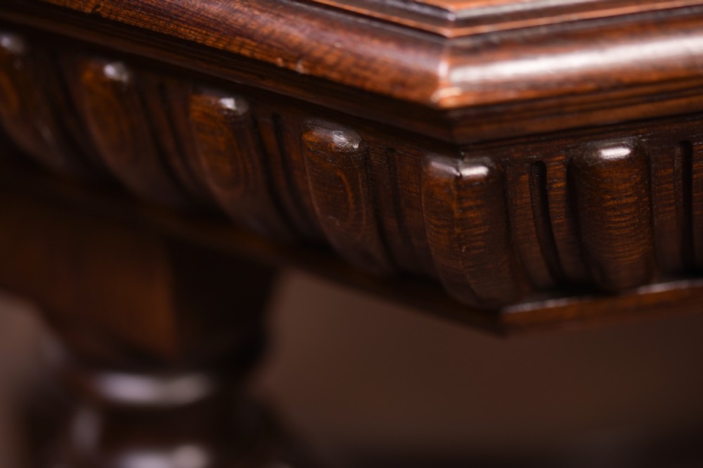 Fabulous Carved oak Centre table  View XV