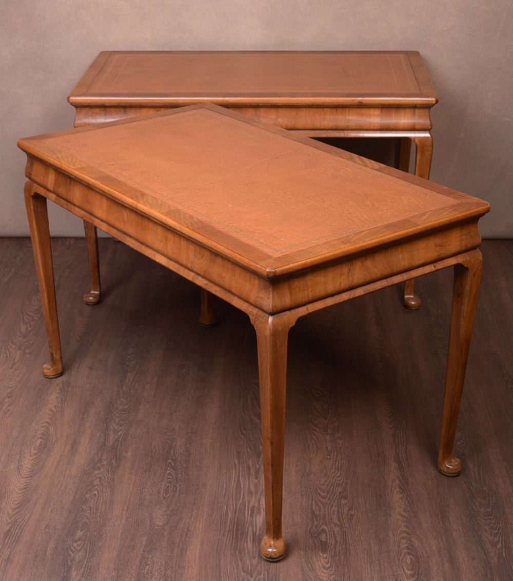 Fantastic pair of Walnut Library Writing tables  