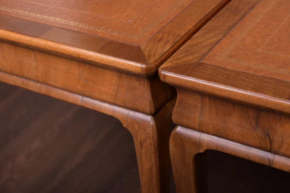 Fantastic pair of Walnut Library Writing tables   View IX
