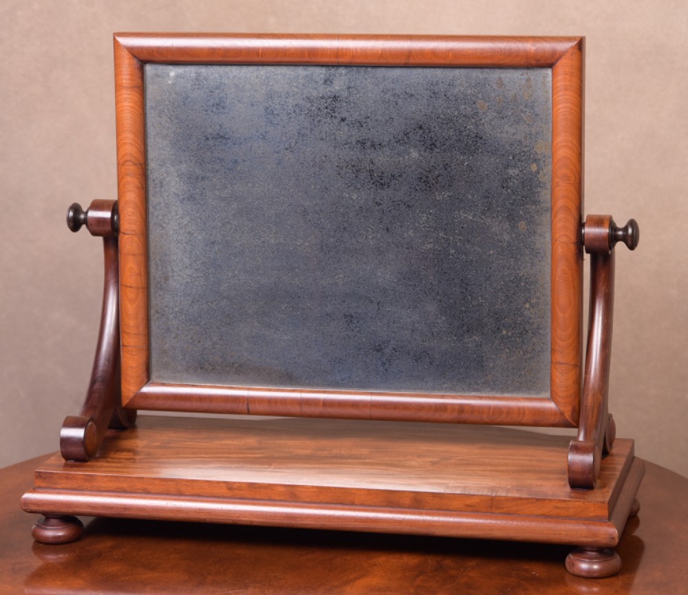 19th Century Mahogany Cheval mirror