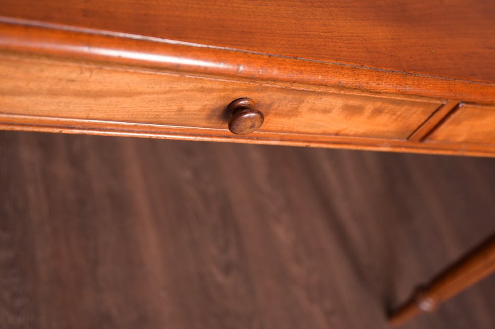 Victorian Mahogany 2 drawer side table  View II