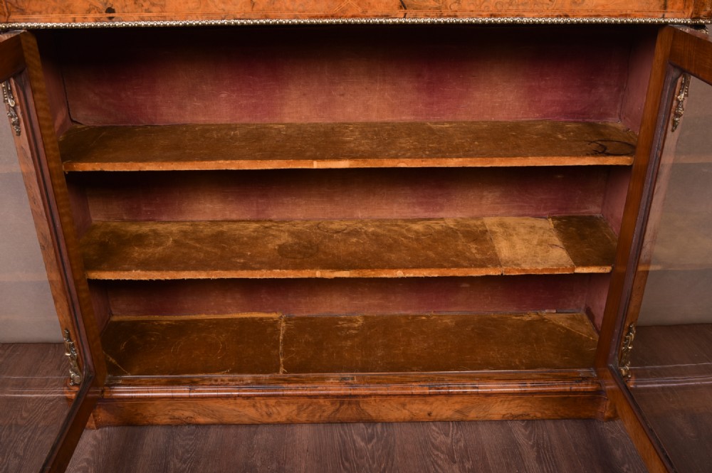 Superb Victorian Walnut 2 door bookcase  View XVI