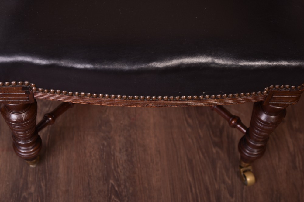 Superb Quality 19th Century Mahogany Desk Chair  View II