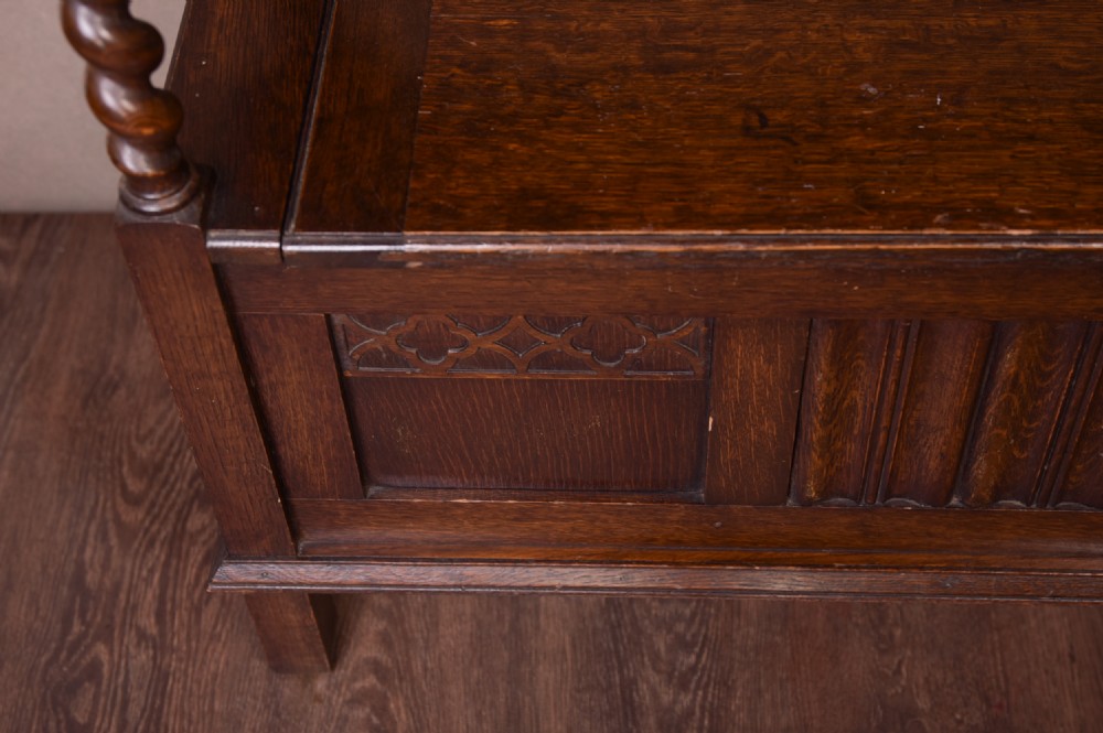 Quality Solid oak Monks Bench  View IV