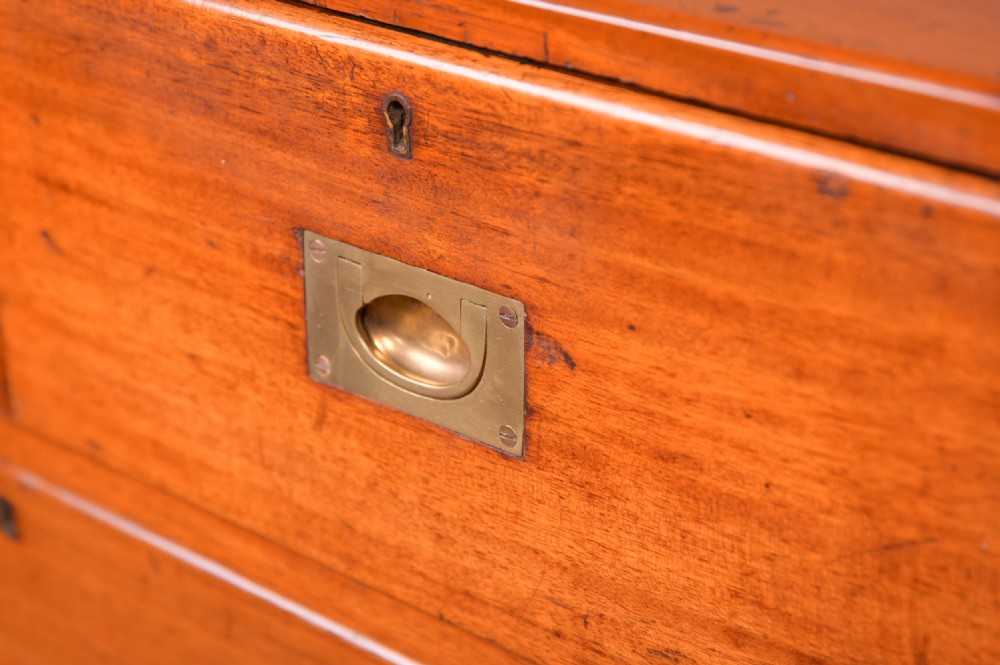 Neat 19th Century 2 part Military Campaign Chest   View V