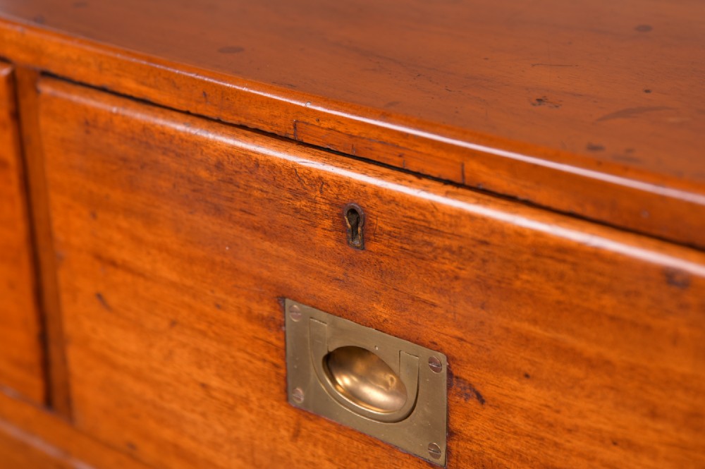 Neat 19th Century 2 part Military Campaign Chest   View XIV