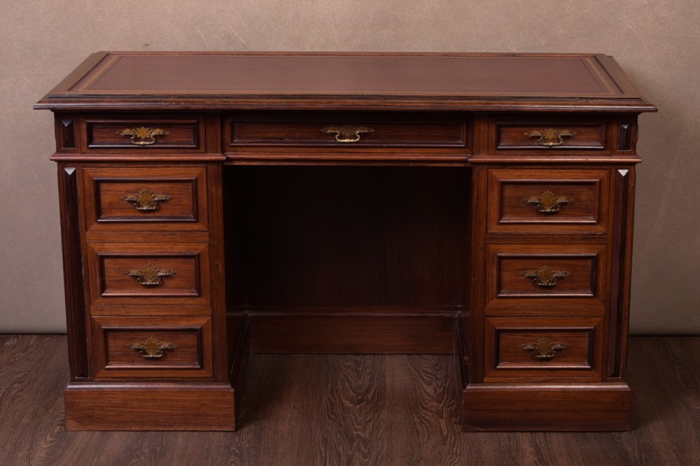 Fabulous Quality Rosewood knee hole writing desk