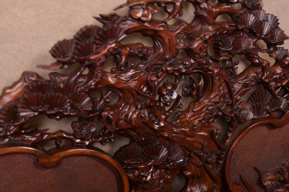 Superb Japanese carved Bench View II