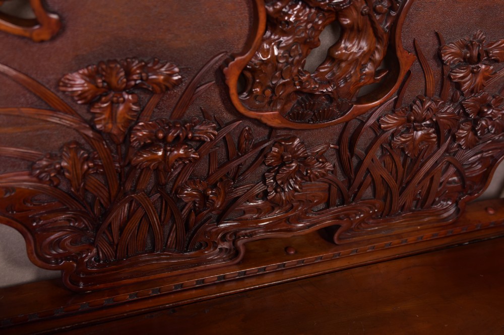 Superb Japanese carved Bench View III