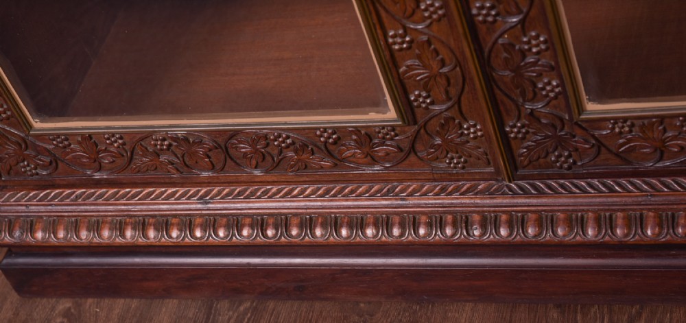 Superb carved colonial wood 2 part Cabinet View VII