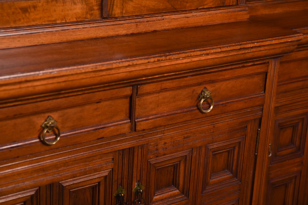 Extremely good Quality 19th Century Break front Walnut Country House Estate Cabinet  View IV