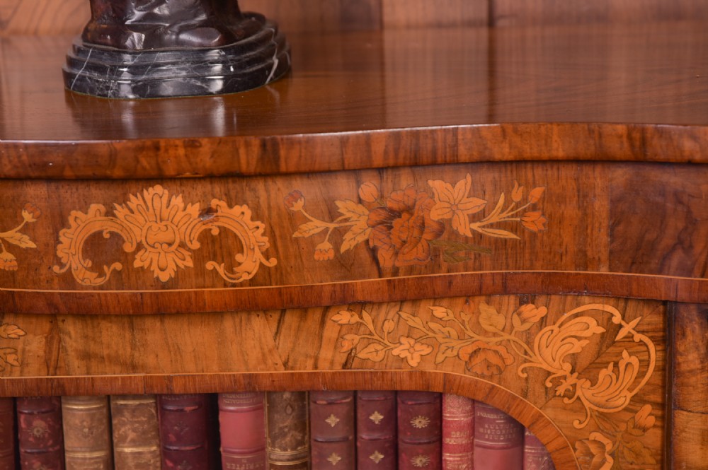 Victorian Marquetry inlaid Walnut Pier Cabinet  View VI