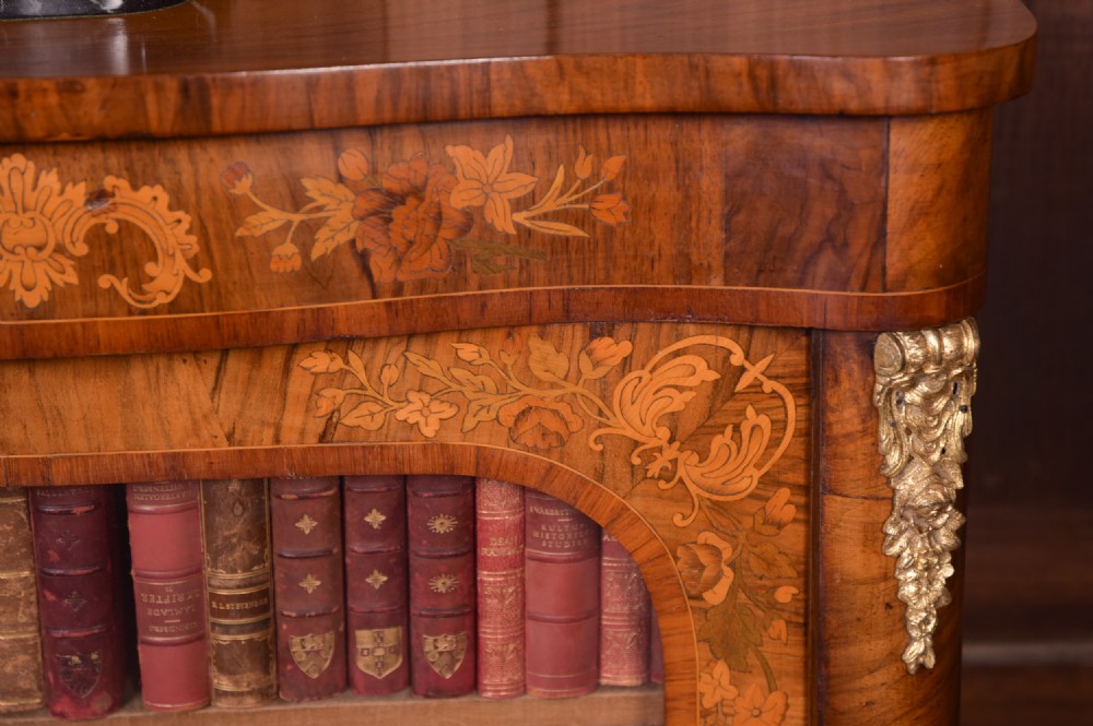 Victorian Marquetry inlaid Walnut Pier Cabinet  View VII