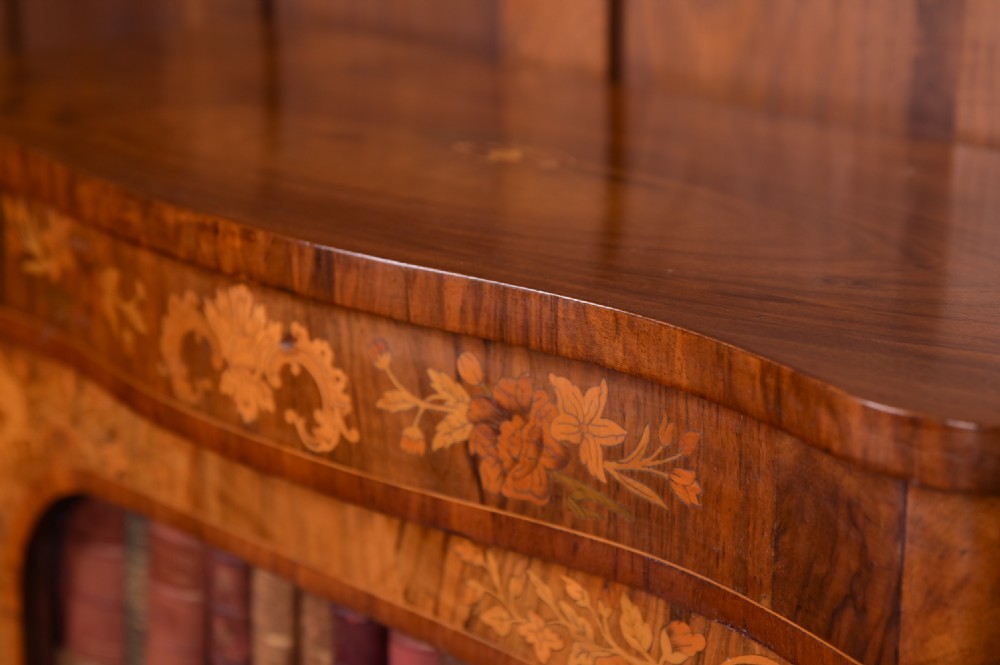 Victorian Marquetry inlaid Walnut Pier Cabinet  View IX