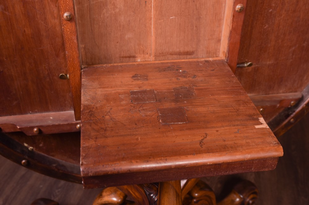 Outstanding Burr Walnut Snap top Table  View X