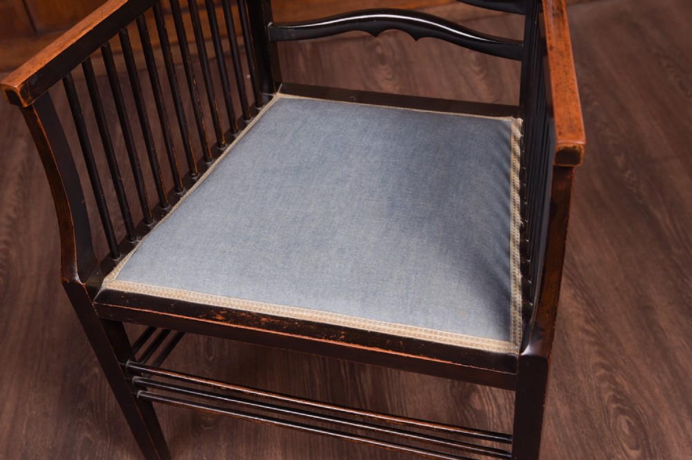 Fantastic Arts and crafts ladder back armchair  View II