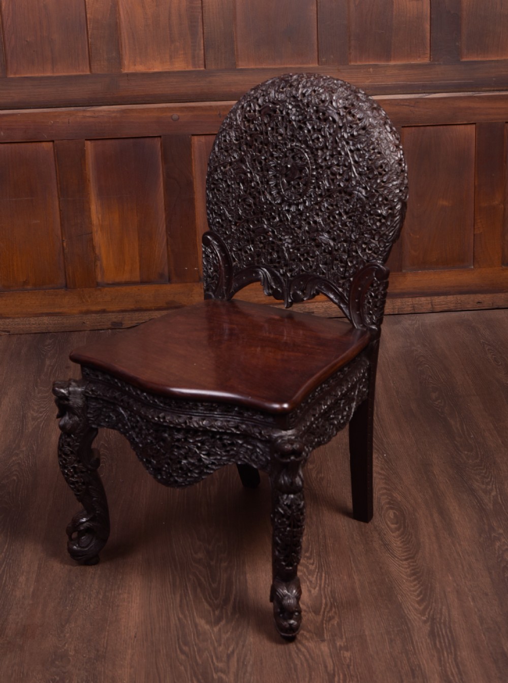 Stunning Burmese Carved chair 