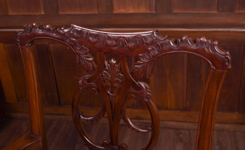 Chippendale Style Mahogany arm chair  View VI