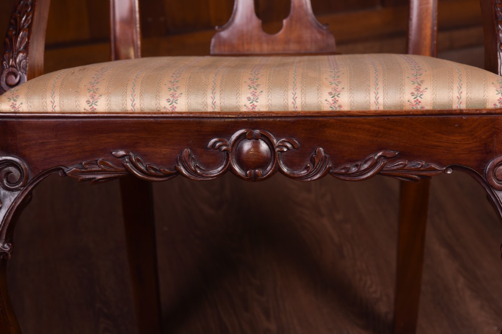 Chippendale Style Mahogany arm chair  View XI