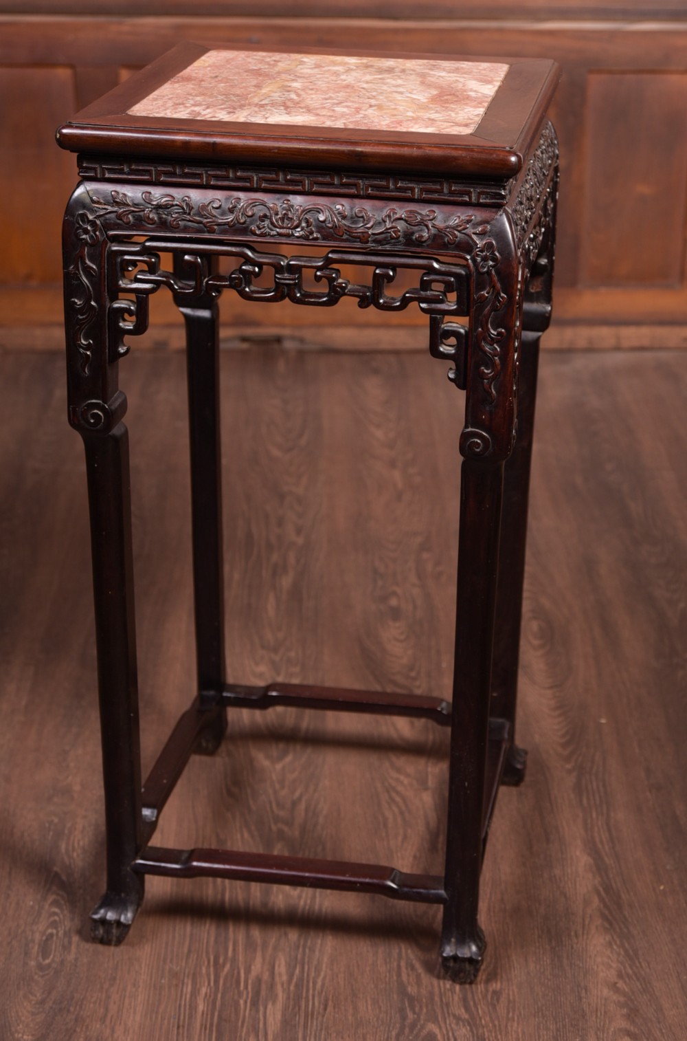 19th Century Chinese rosewood vase stand 