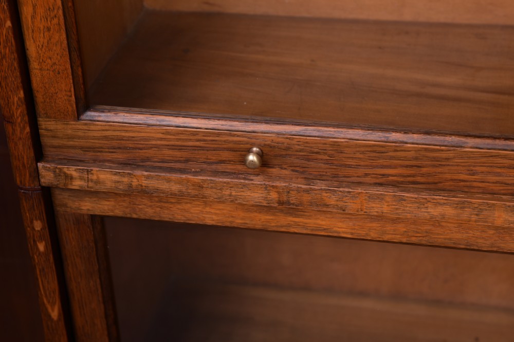 Edwardian Oak Lebus sectional bookcase  View III