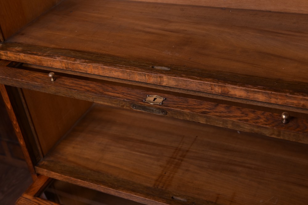 Edwardian Oak Lebus sectional bookcase  View XII