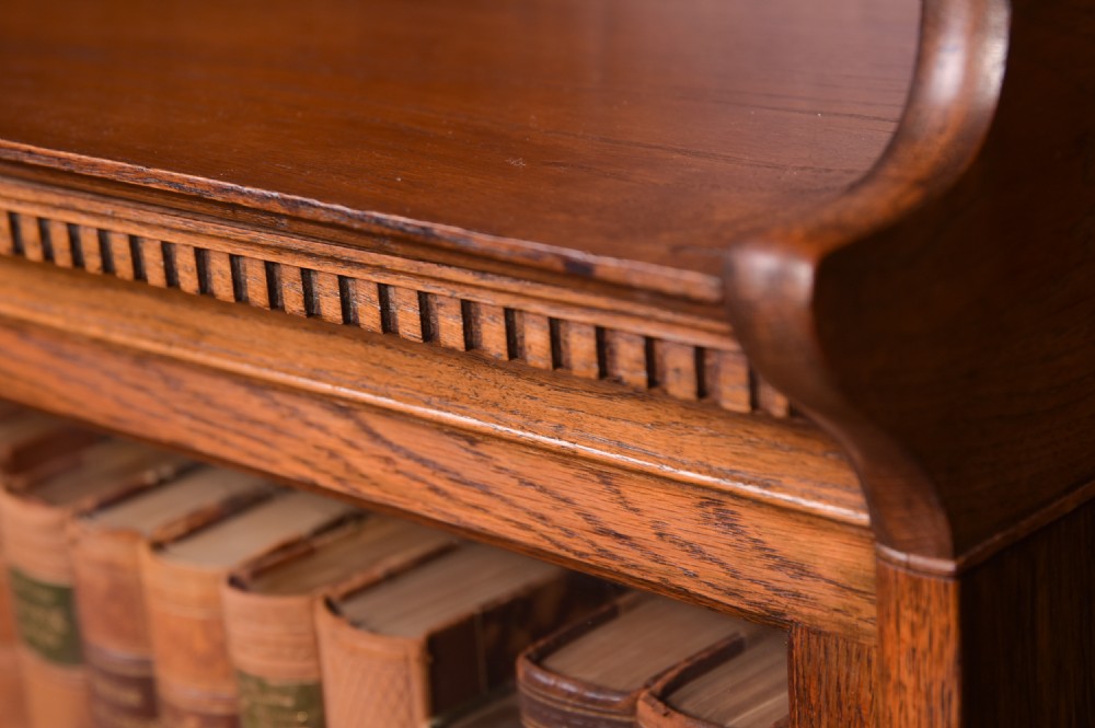 Edwardian Oak Lebus sectional bookcase  View XX