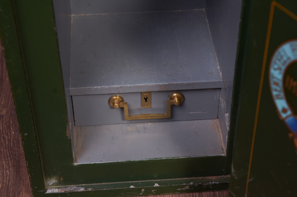 Edwardian steel Adams safe with key  View VI