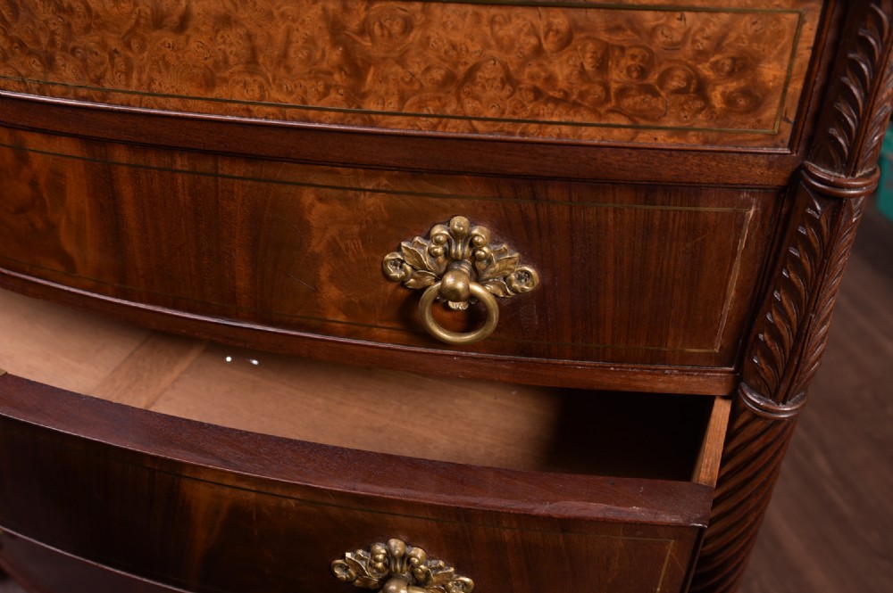 Outstanding Quality Early 19th Century Bow front barrel chest  View II