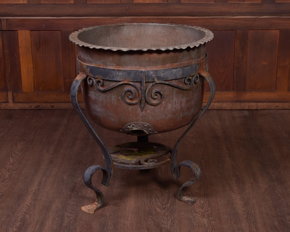 Fantastic 19th Century Large Scottish copper and and steel Planter