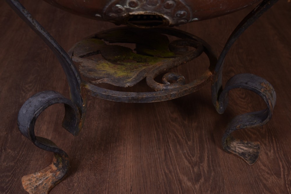 Fantastic 19th Century Large Scottish copper and and steel Planter View II