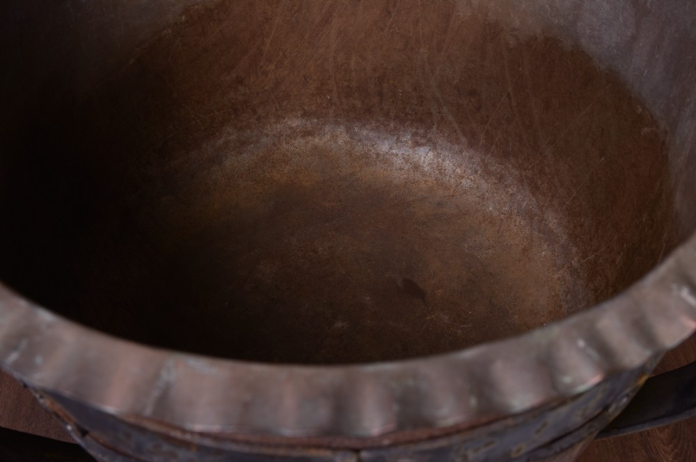 Fantastic 19th Century Large Scottish copper and and steel Planter View VIII