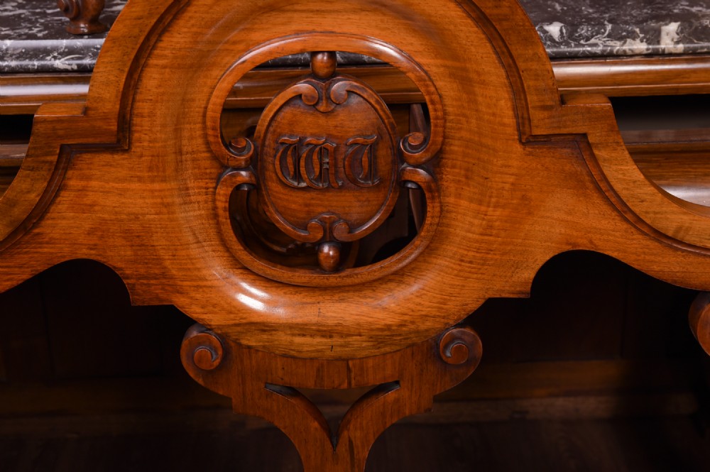 19th Century Country house Carved Walnut Hall Suite View IV