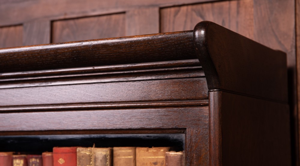 Matched Pair of Oak Barristers stacking bookcases View III