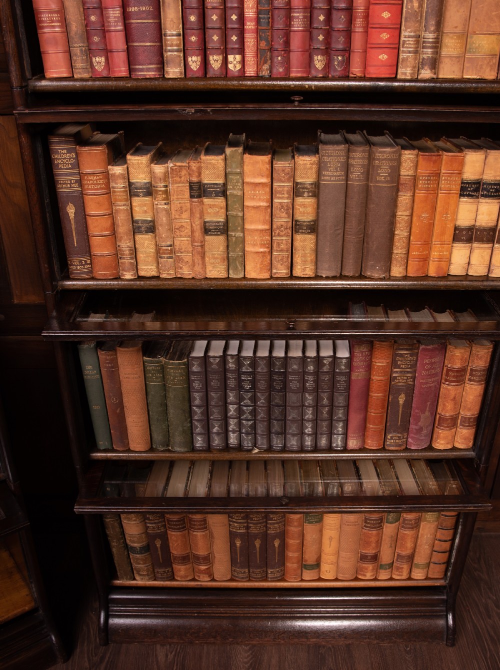 Matched Pair of Oak Barristers stacking bookcases View VIII