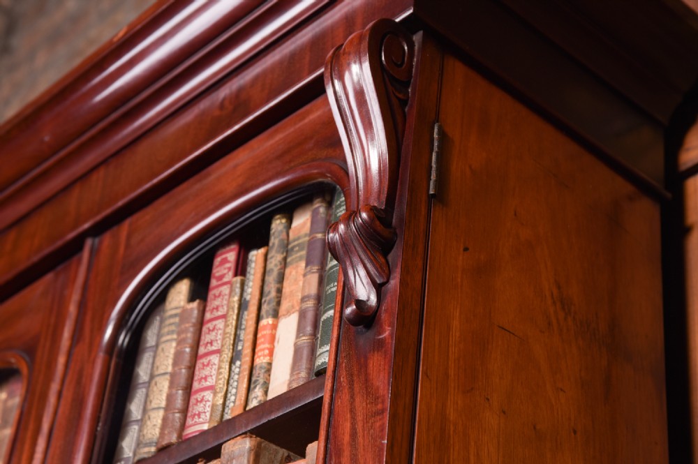 Fantastic Victorian Mahogany Bookcase  View V