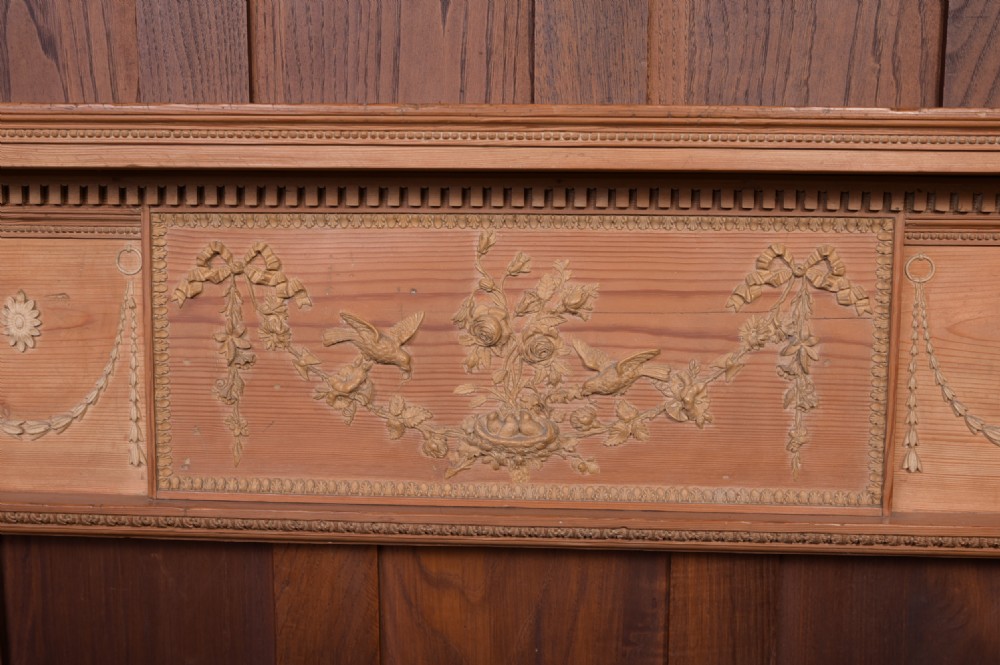 19th Century Adam Style stripped pine fireplace  View IV