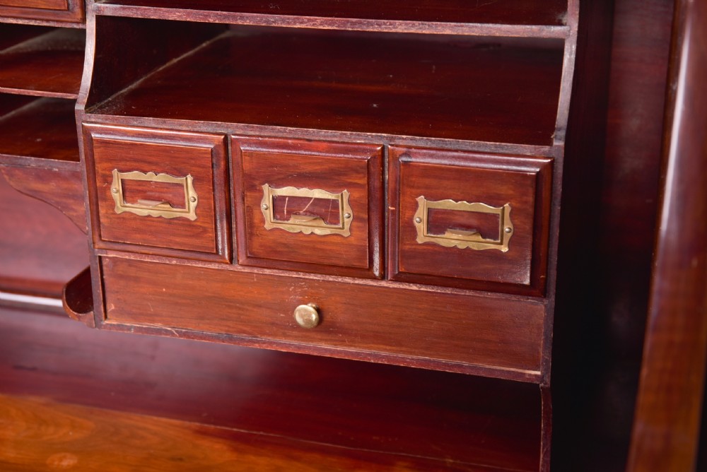 Fabulous red Walnut S type roll top desk  View XVIII