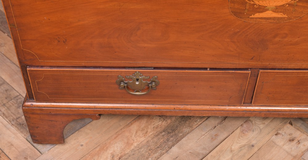 Fantastic Georgian inlaid Mahogany Mule storage chest  View IX