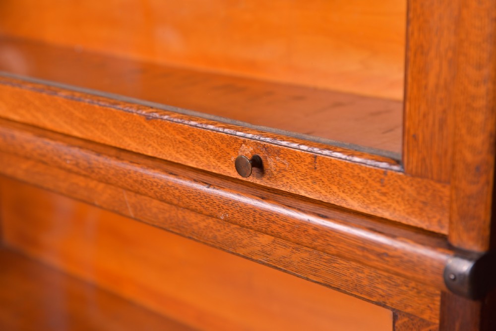 Oak Sectional Globe Wernicke Bookcase  View V