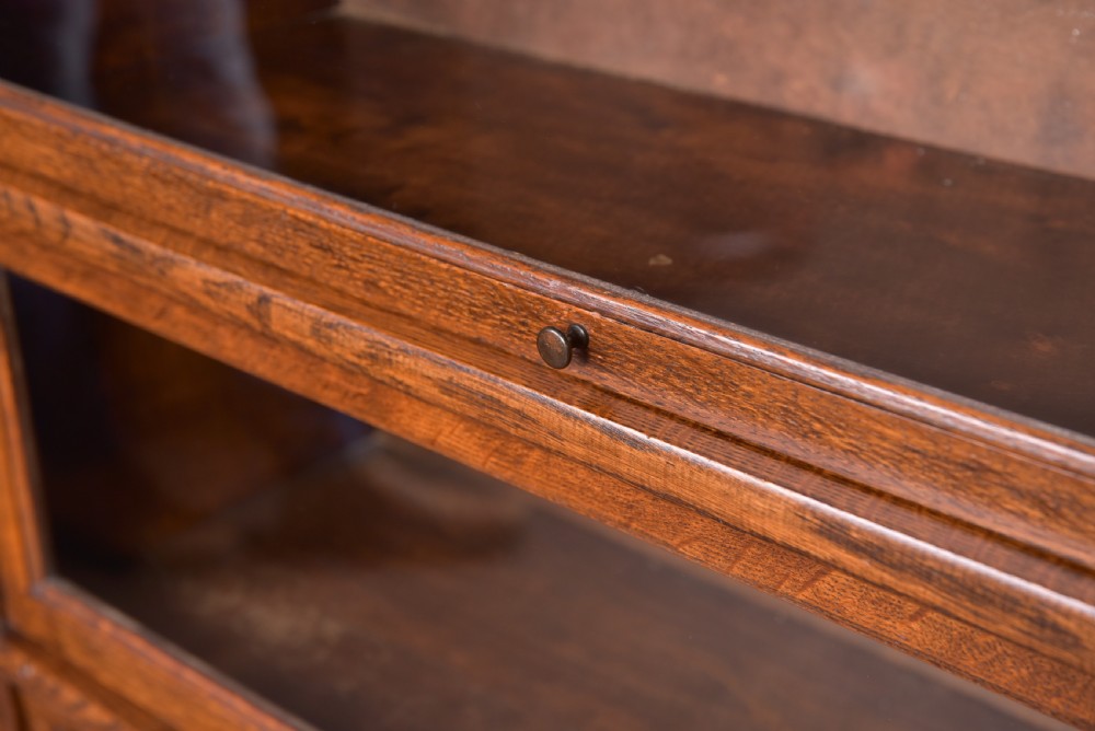Oak Globe Wernicke Sectional bookcase  View III