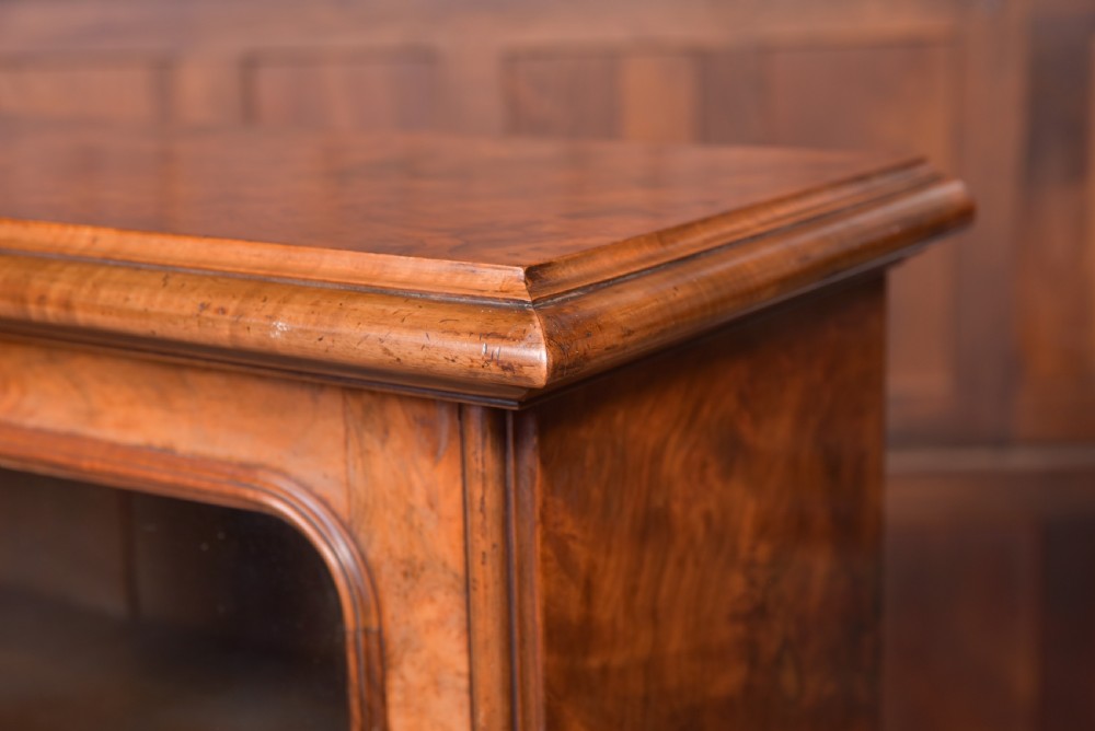 Superb Victorian Burr Walnut 2 door Bookcase  View VI