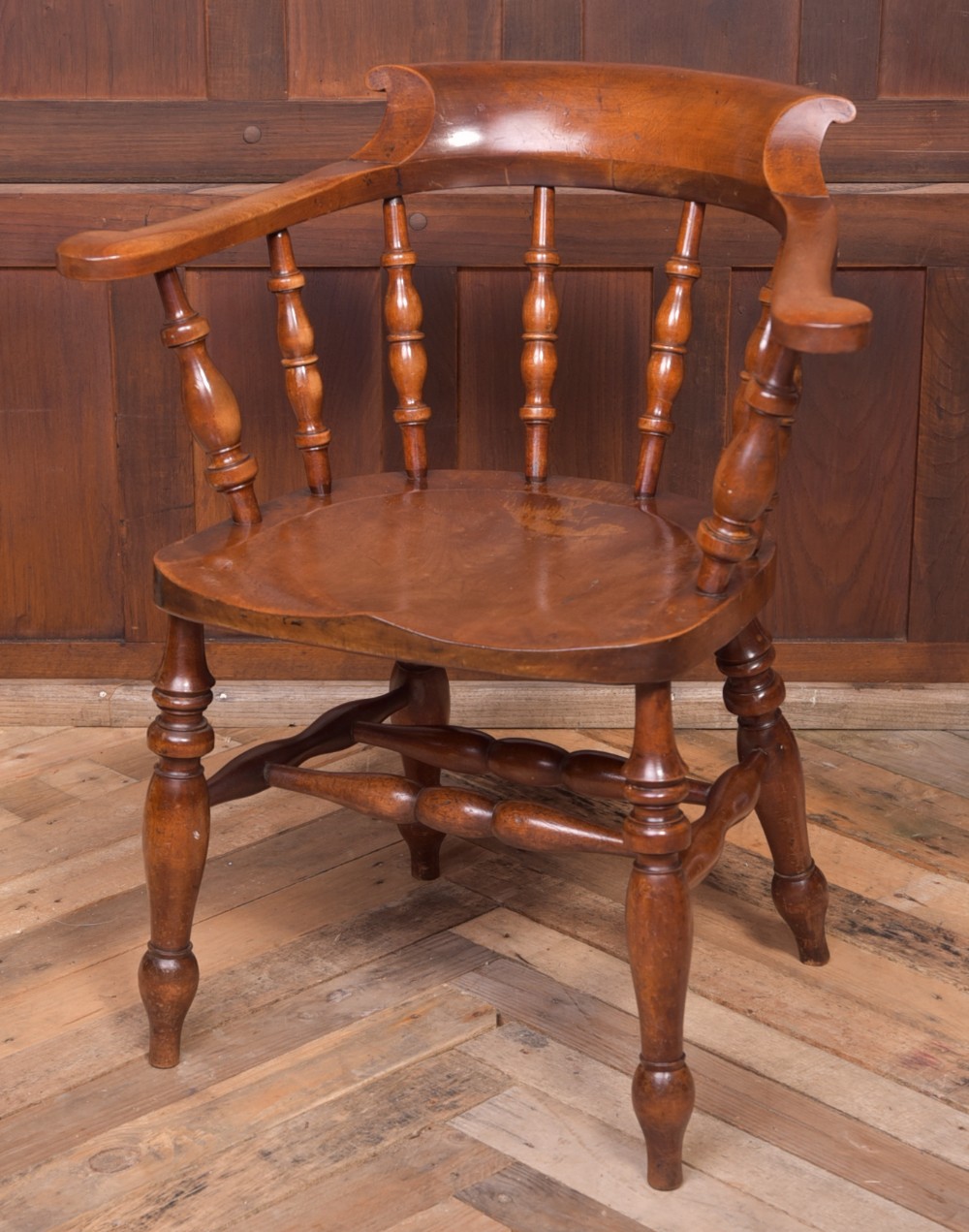 19th Century Smokers Bow Arm Chair