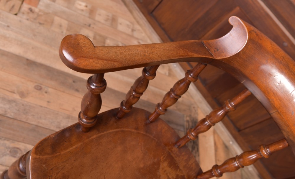 19th Century Smokers Bow Arm Chair View IX
