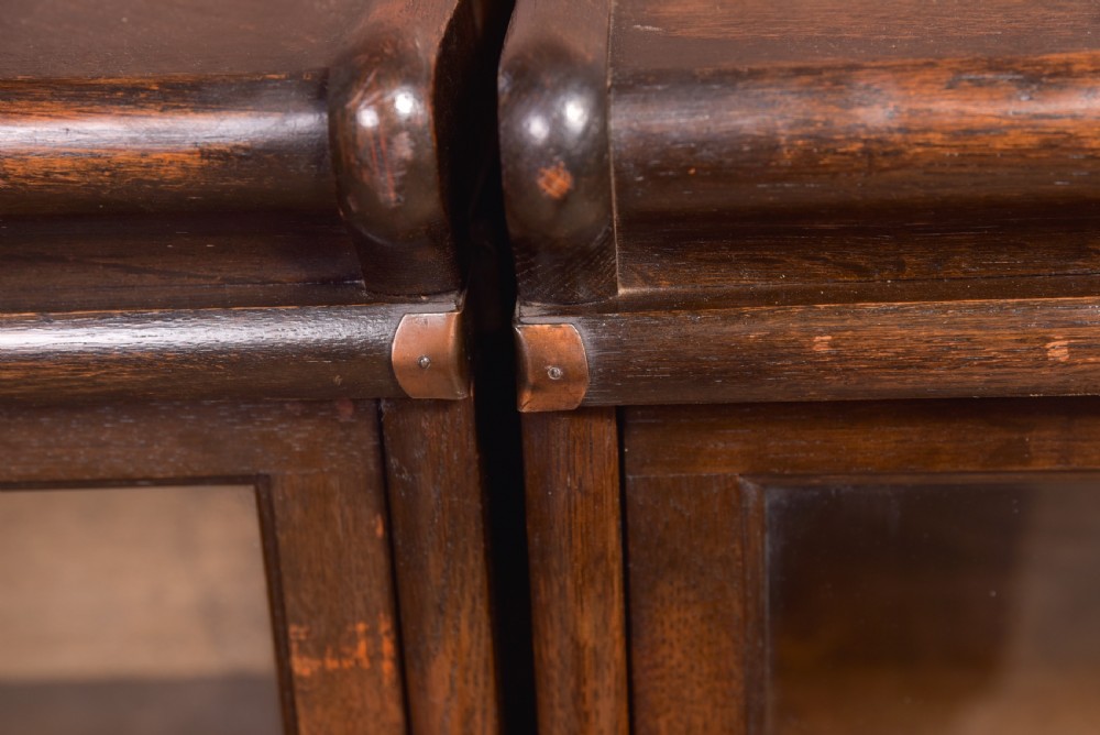 Matching Pair of Oak Globe Wernicke Sectional Bookcases  View X