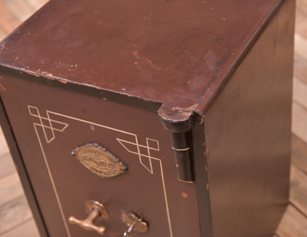 Neat Edwardian steel safe View III