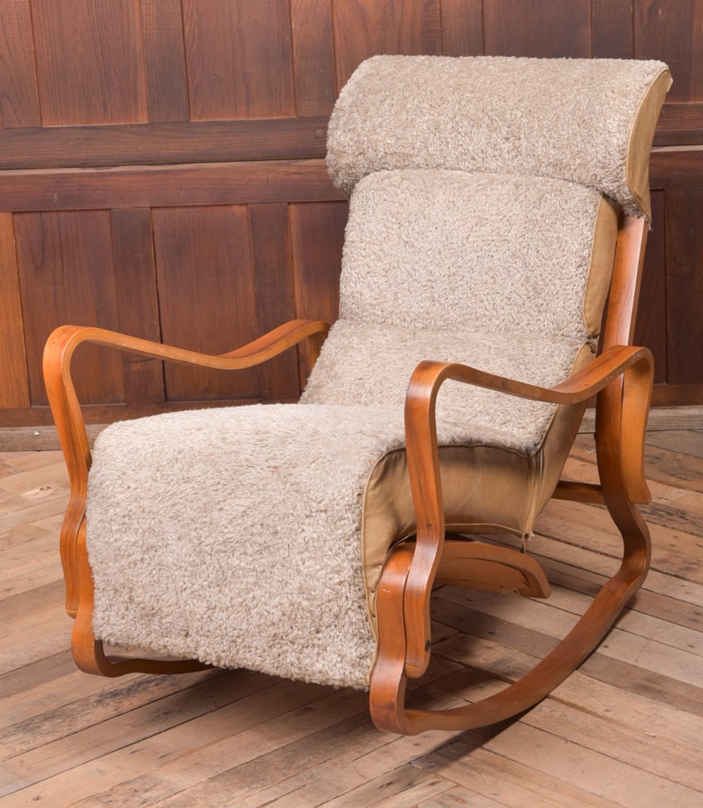 Stylish Walnut rocking chair 